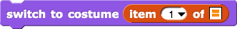 switch to costume (item (1) of 'list input slot')
